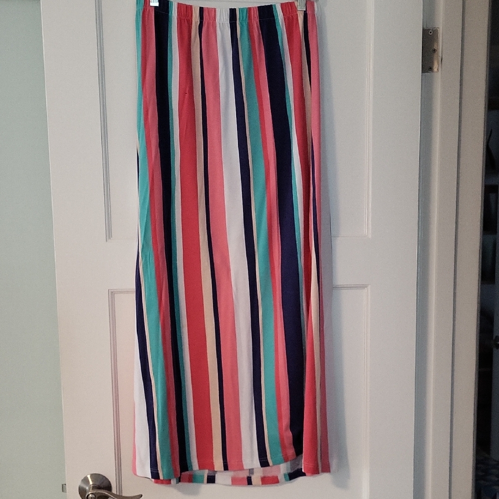 Tommy Hilfiger Colorful Striped Maxi Skirt